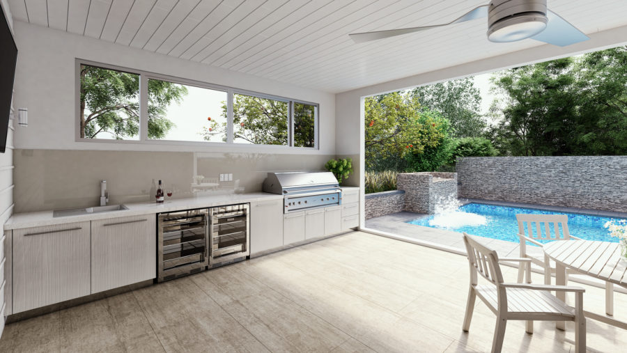 Terrace alfresco render