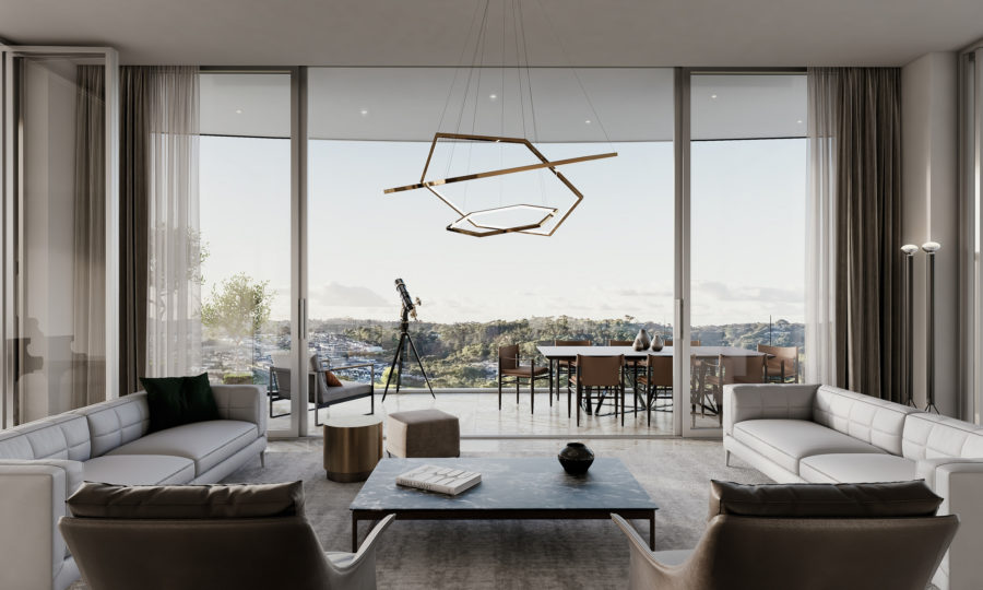 Kaipiho PH Living Room Proposal Render