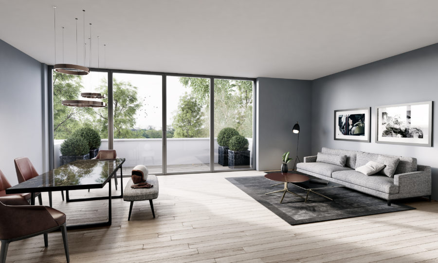 Dining / Living Render